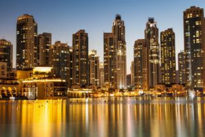 dubai, Golden, Reflections, United, Arab, Emirates, Architecture, Buildings, Skyscrapers, Lights