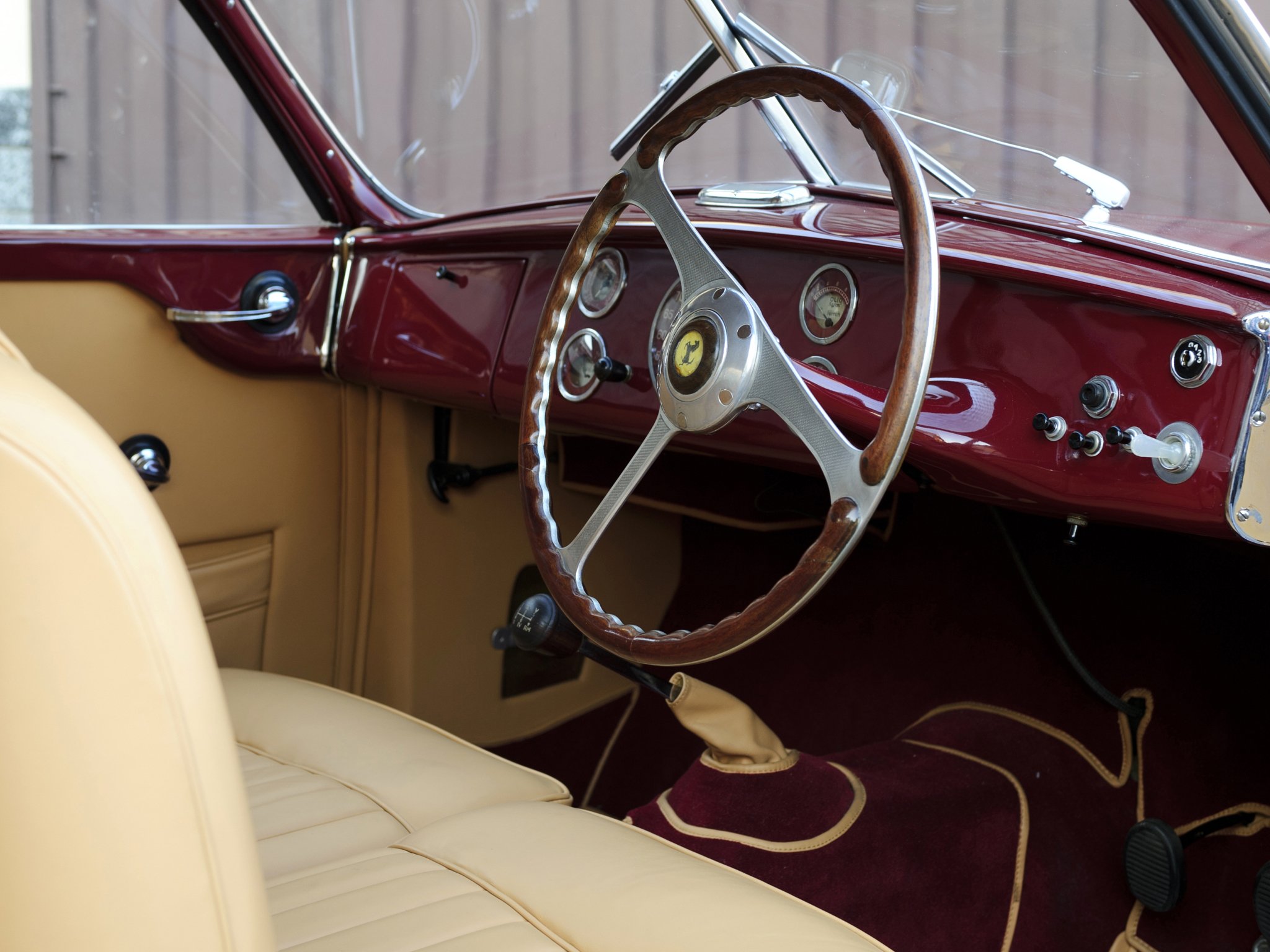 1950, Ferrari, 166, Inter, Touring, Coupe, Supercar, Retro, Interior Wallpaper