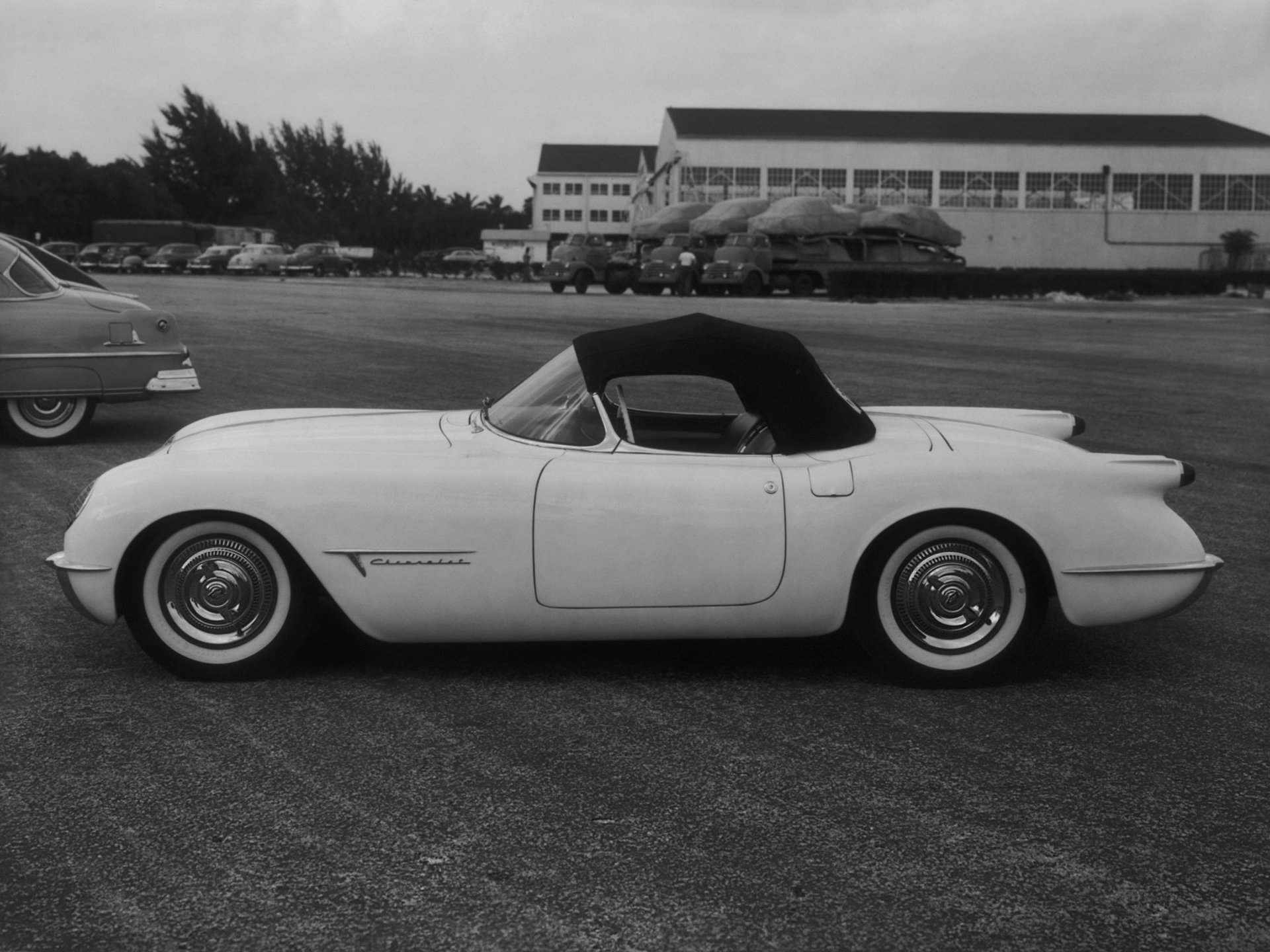 1953, Chevrolet, Corvette, Motorama, Concept, Supercar, Muscle, Retro Wallpaper