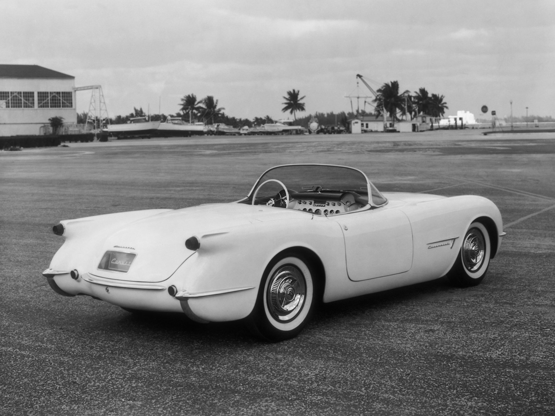 1953, Chevrolet, Corvette, Motorama, Concept, Supercar, Muscle, Retro Wallpaper