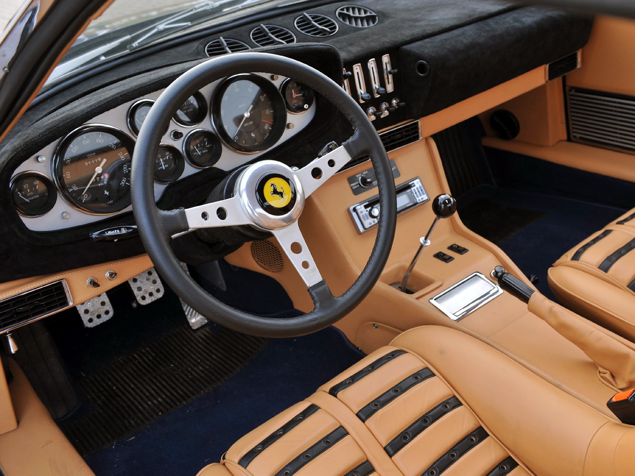 1971 73, Ferrari, 365, Gtb4, Daytona, Supercar, Interior Wallpaper