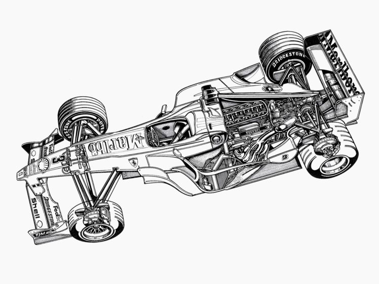 2000, Ferrari, F1 2000,  651 , F 1, Formula, Race, Racing, Interior, Engine HD Wallpaper Desktop Background