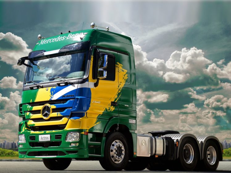 2010, Mercedes, Benz, Actros, 2546,  mp3 , Semi, Tractor HD Wallpaper Desktop Background