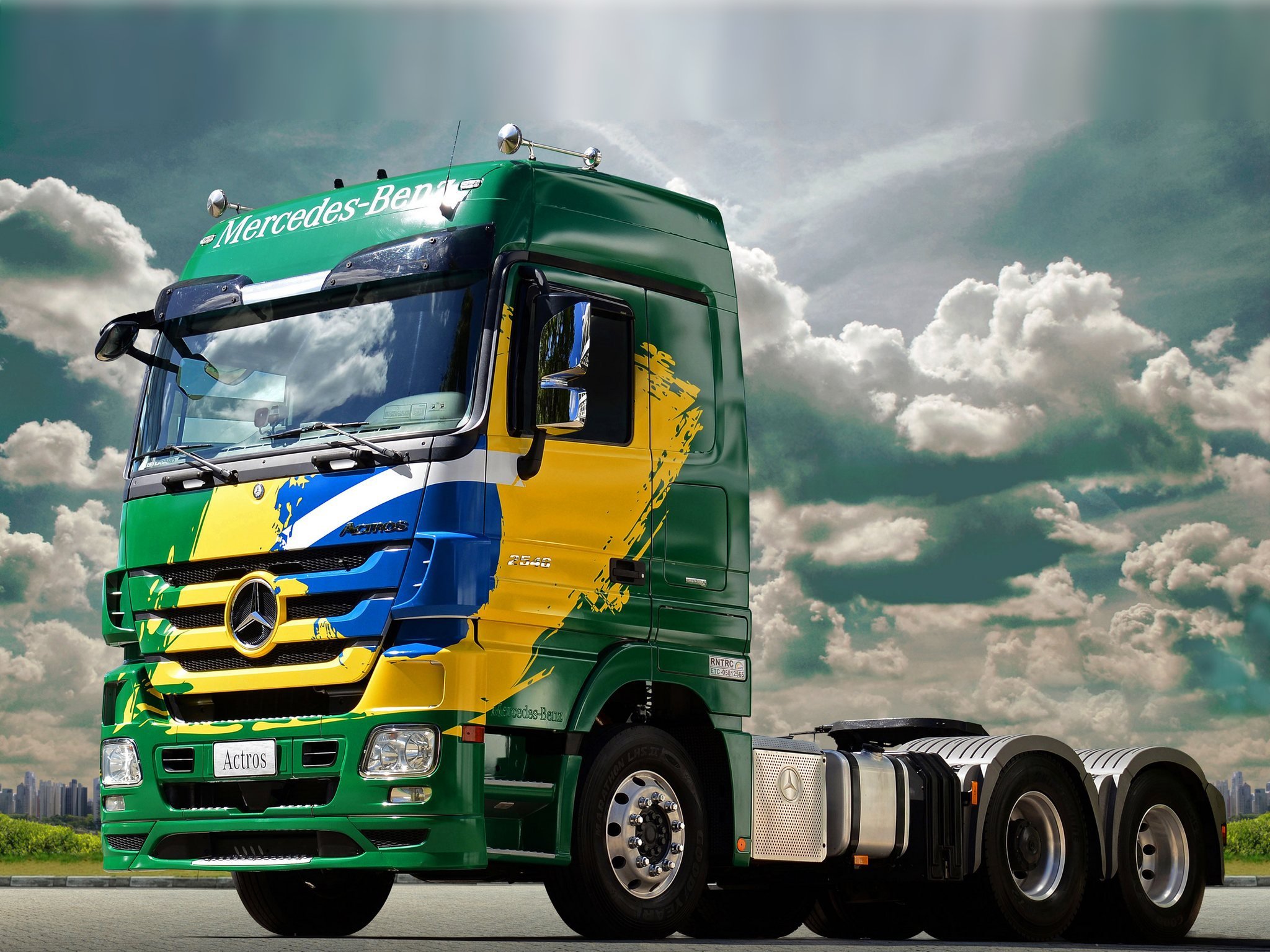 2010, Mercedes, Benz, Actros, 2546,  mp3 , Semi, Tractor Wallpaper
