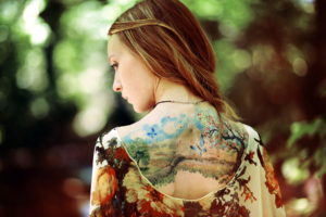 tattoo, Mood, Color, Buttuerfly, Landscapes, Bridges, Women, Models, Blondes, Sexy, Babes, Art, Style