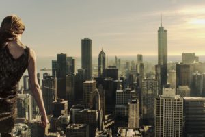 world, Cities, Skyline, Cityscapes, Architecture, Buildings, Skyscrapers, Sky, Clouds, Sun, Women, Mood, Brunettes, Scenic, Girl