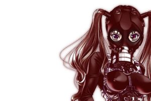 original, Art, Vector, Girl, Dark, Horror, Gas, Mask, Anarchy, Post, Apocalyptic