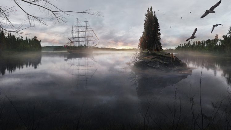 water, Landscapes, Ships HD Wallpaper Desktop Background