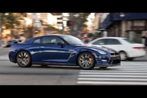 blue, Cityscapes, Cars, Nissan, Side, View, Nissan, Gt r, R35