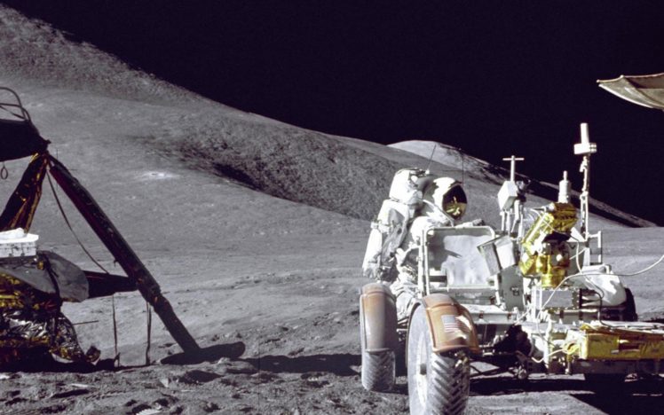 moon, Astronauts, Moonwalk HD Wallpaper Desktop Background