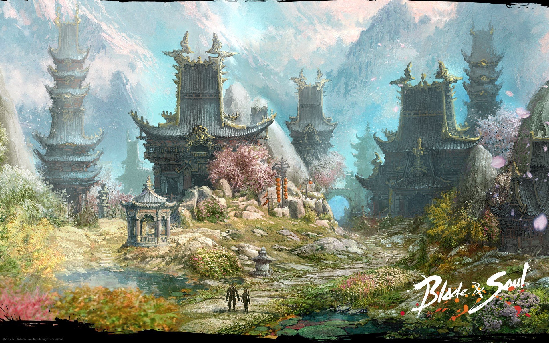 video, Games, Fantasy, Art, Artwork, Mmorpg, Villages, Blade, And, Soul Wallpaper