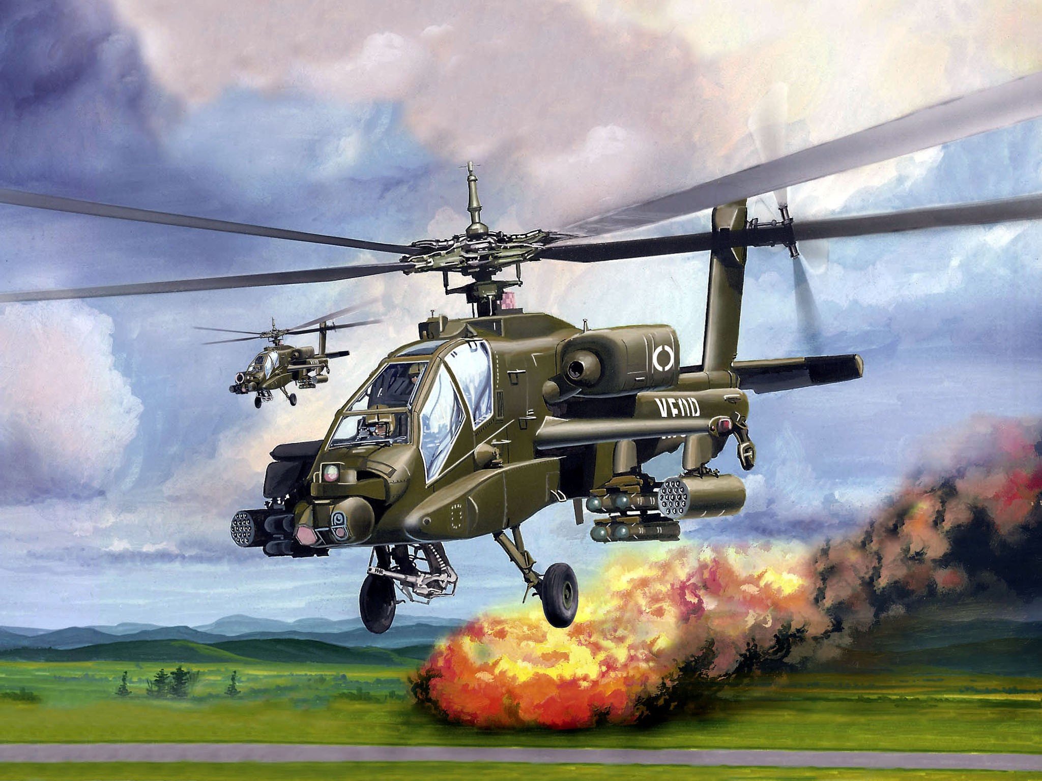 ah 64, Apache, Attack, Helicopter, Army, Military, Weapon, 2 Wallpapers