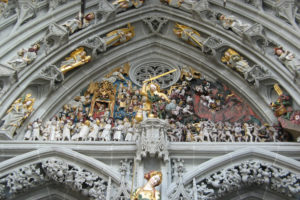 cathedral, Of, Berne, Munster, Switzerland, Statue, Sculpture, Weapons, Angels, Religion, Catholic