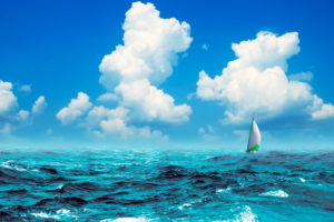 boats, Sports, Sailing, Sailboat, Ocean, Sea, Sky, Clouds, Summer