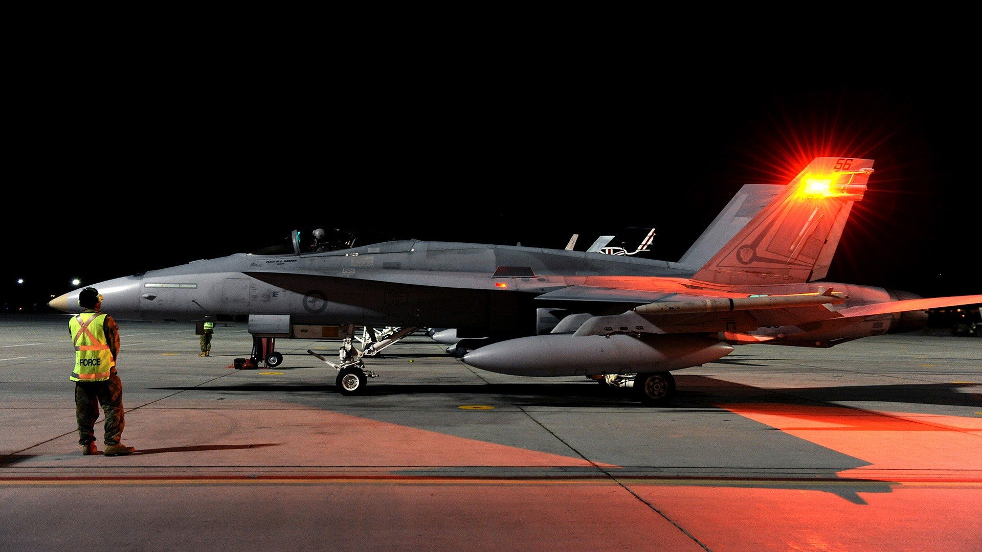 night, Airplanes, Bomber, Fa 18, Hornet, Jet, Aircraft Wallpaper