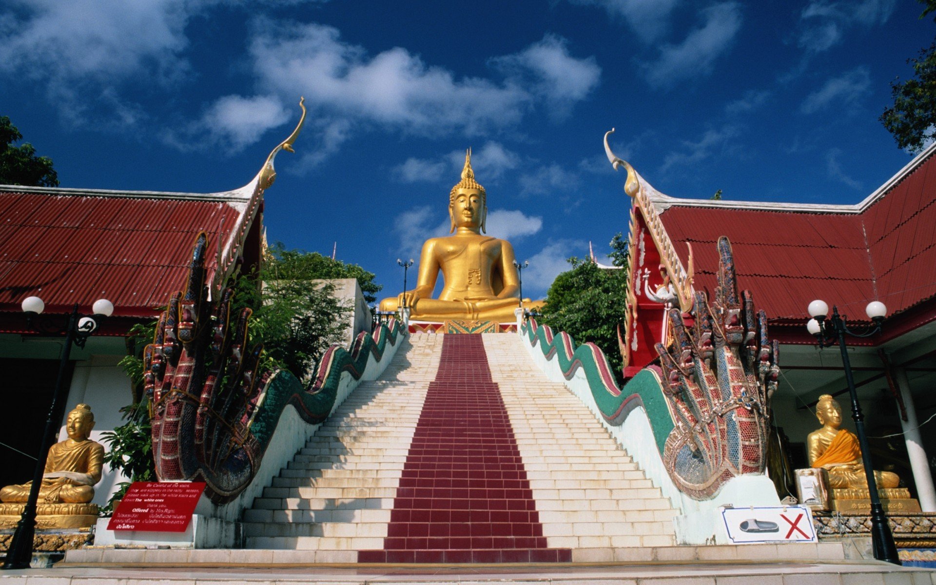 stairways, Religion, Naga, Buddha, Thailand, Temples Wallpaper