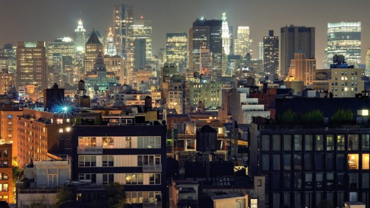 cityscapes, Towns, Manhattan, Skyscrapers, City, Skyline, Cities HD Wallpaper Desktop Background