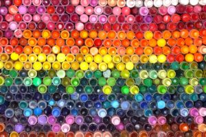 multicolor, Crayons