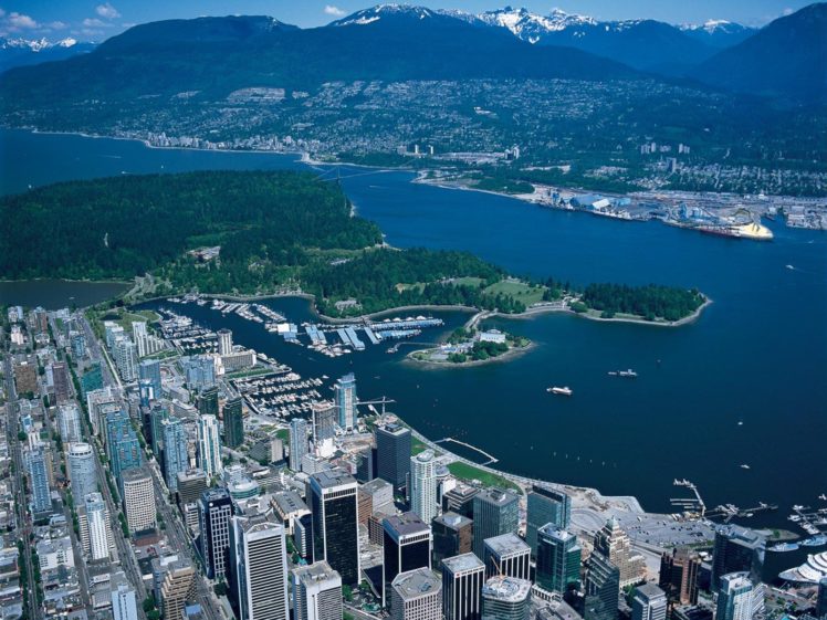 cityscapes, Buildings, Vancouver, Aerial HD Wallpaper Desktop Background