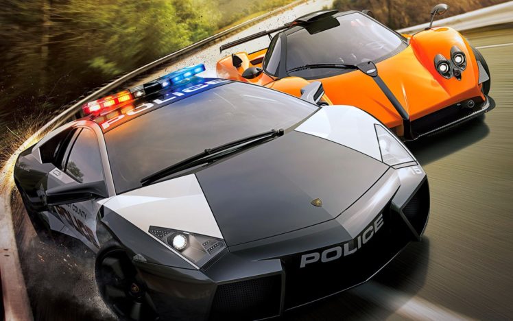 video, Games, Cars, Police, Need, For, Speed, Racer, Lamborghini, Reventon, Pagani, Zonda, Cinque, Need, For, Speed, Hot, Pursuit, Games HD Wallpaper Desktop Background
