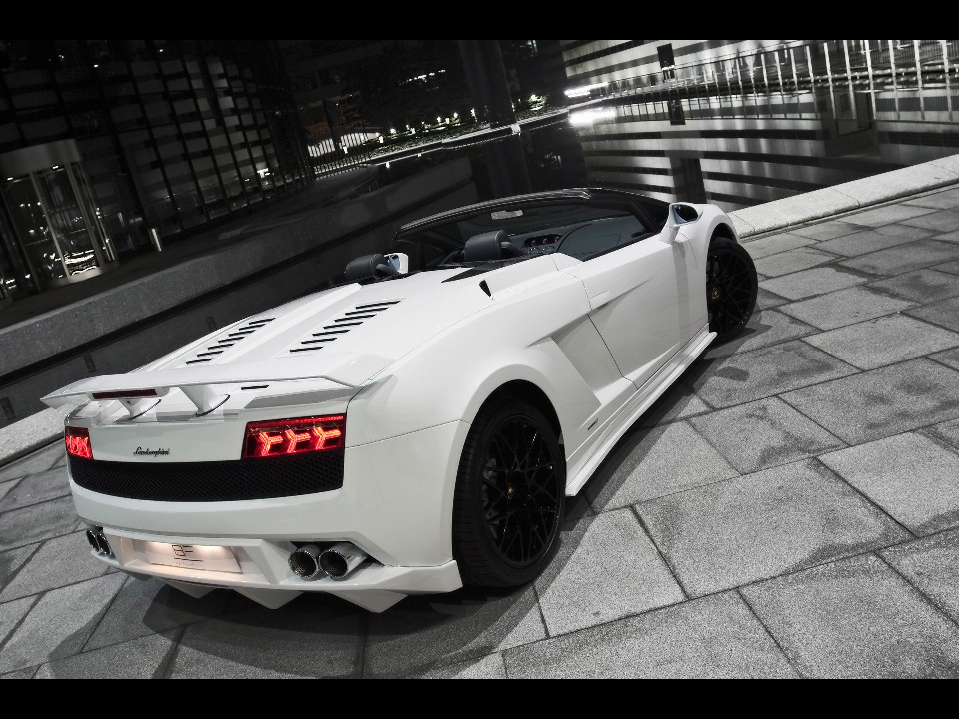 white, Performance, Lamborghini, Gallardo Wallpaper