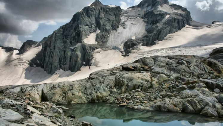 mountains, Nature, Winter, Glacier, Icebergs HD Wallpaper Desktop Background