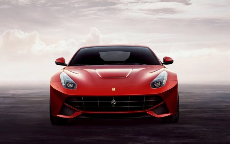 cars, Ferrari, Red, Cars, Sports, Cars, Front, View, Ferrari, F12, Berlinetta HD Wallpaper Desktop Background