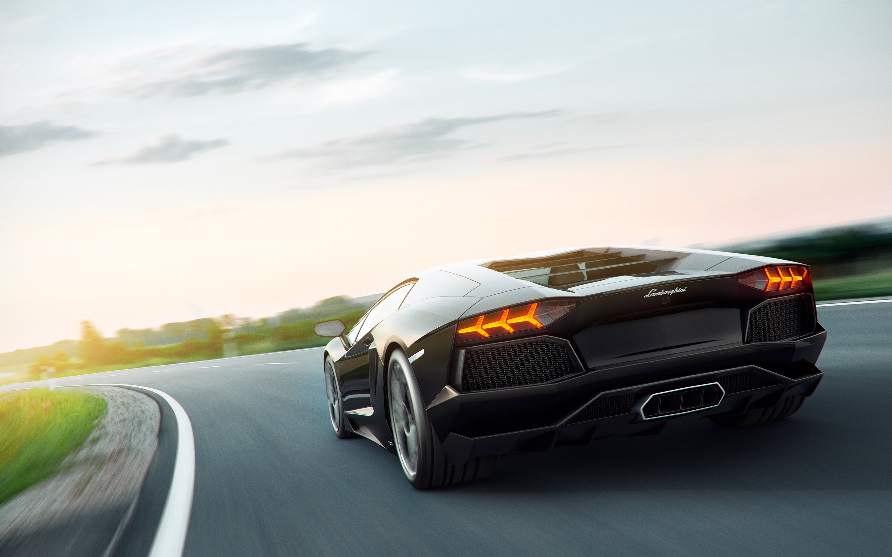 lamborghini, Aventador, Art wide Wallpaper
