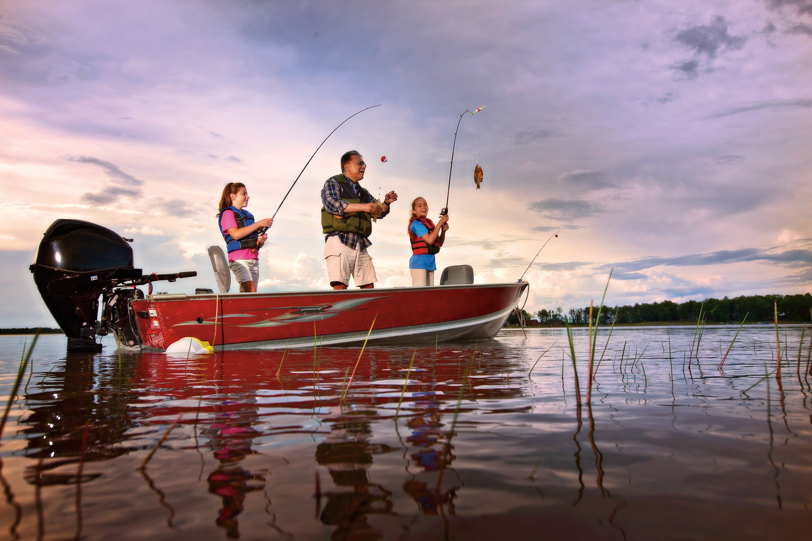 Fishing Fish Sport Fishes Lake River Boat Wallpapers HD Desktop 