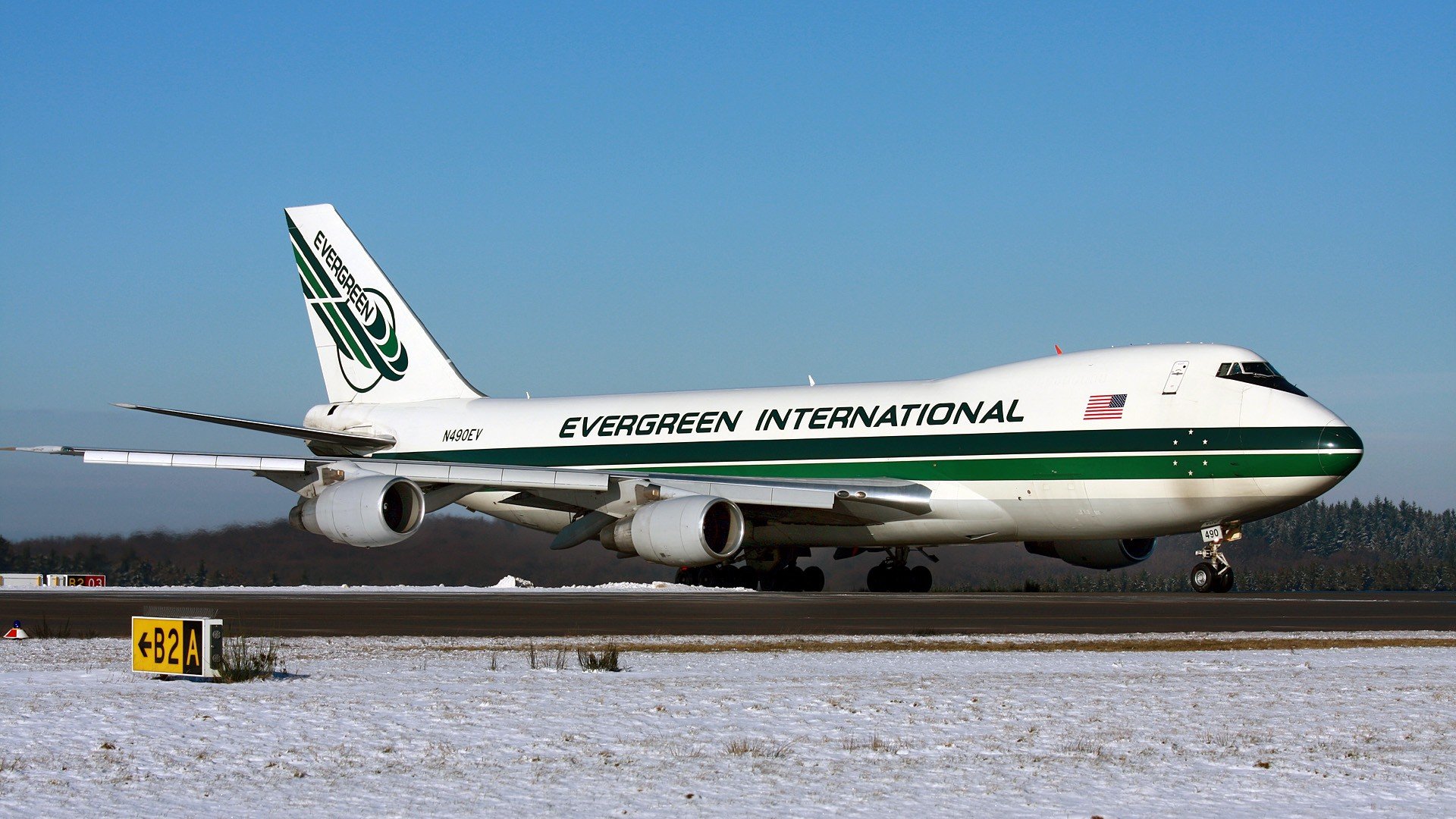evergreen, Boeing, 747, Aerial, Tanker, Water, Bomber Wallpaper