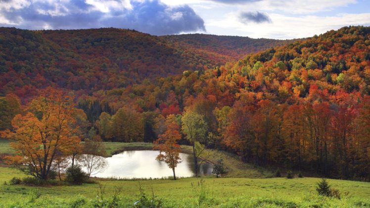 valleys, Lakes, Vermont HD Wallpaper Desktop Background