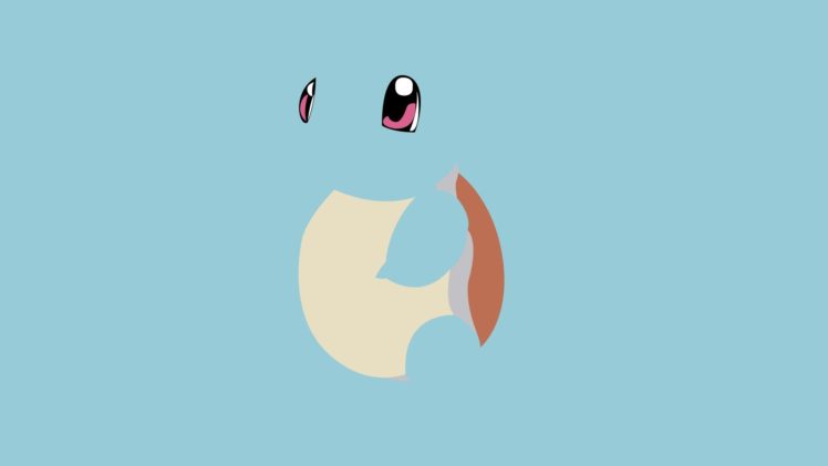 water, Pokemon, Blue, Minimalistic, Squirtle HD Wallpaper Desktop Background