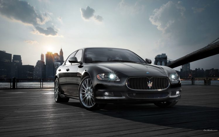 cars, Maserati, Vehicles, Black, Cars, Maserati, Quattroporte HD Wallpaper Desktop Background