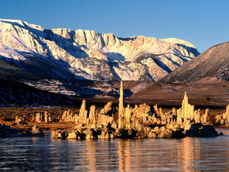landscapes, Nature, California, Lakes, Sea, Sierra, Nevada, Mono, Lake HD Wallpaper Desktop Background