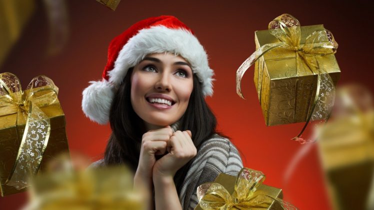 women, Models, Christmas, Outfits, Santa HD Wallpaper Desktop Background