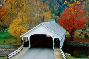 autumn, Bridges, Villages, New, Hampshire