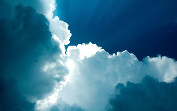 white, Clouds, In, A, Blue, Sky HD Wallpaper Desktop Background