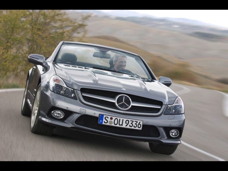 front, Grey, Mercedes benz, Mercedes benz, Sl class HD Wallpaper Desktop Background