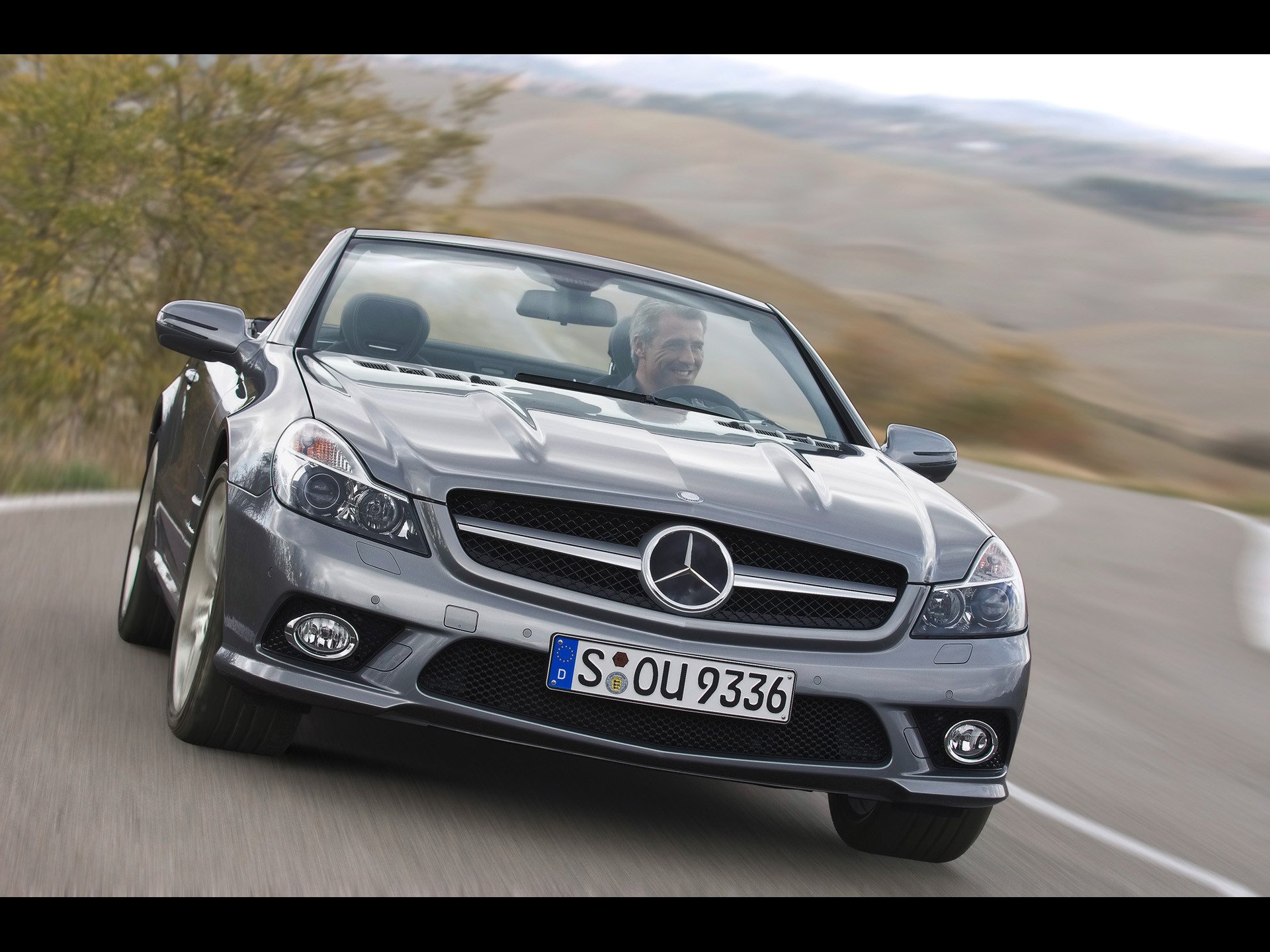 front, Grey, Mercedes benz, Mercedes benz, Sl class Wallpaper