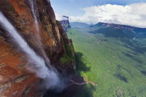 mountains, Clouds, Landscapes, Forests, Cliffs, Venezuela, Waterfalls, Rivers, Angel, Falls