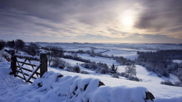 landscapes, Winter, Snow, England HD Wallpaper Desktop Background