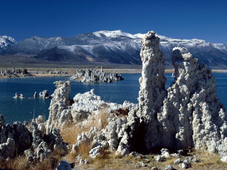mountains, Landscapes, California, Rock, Formations, Mono, Lake HD Wallpaper Desktop Background