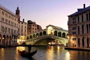 landscapes, Venice, Grand, Italy, Rialto, Bridge, Canal