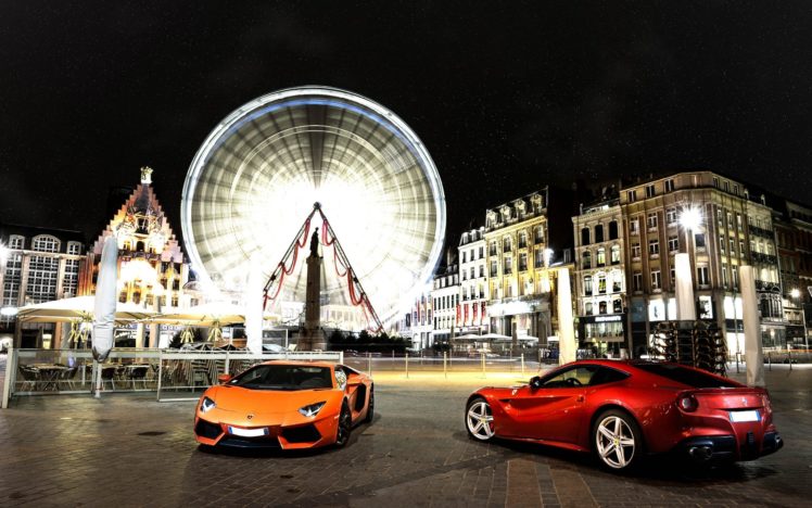 cars, Lamborghini, Ferrari HD Wallpaper Desktop Background