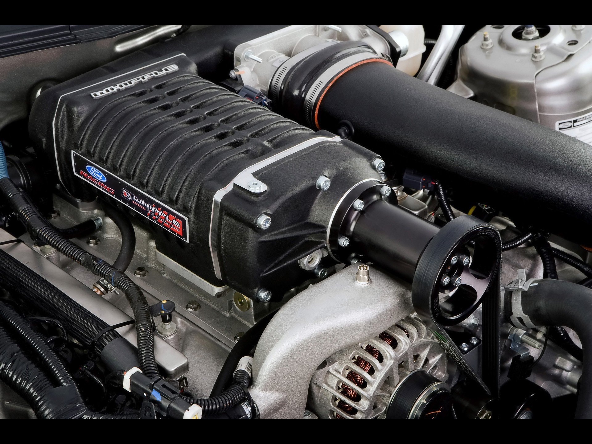 engines, Muscle, Cars, Vehicles, Ford, Mustang, Supercharged, V8, Engine, Supercharger Wallpaper