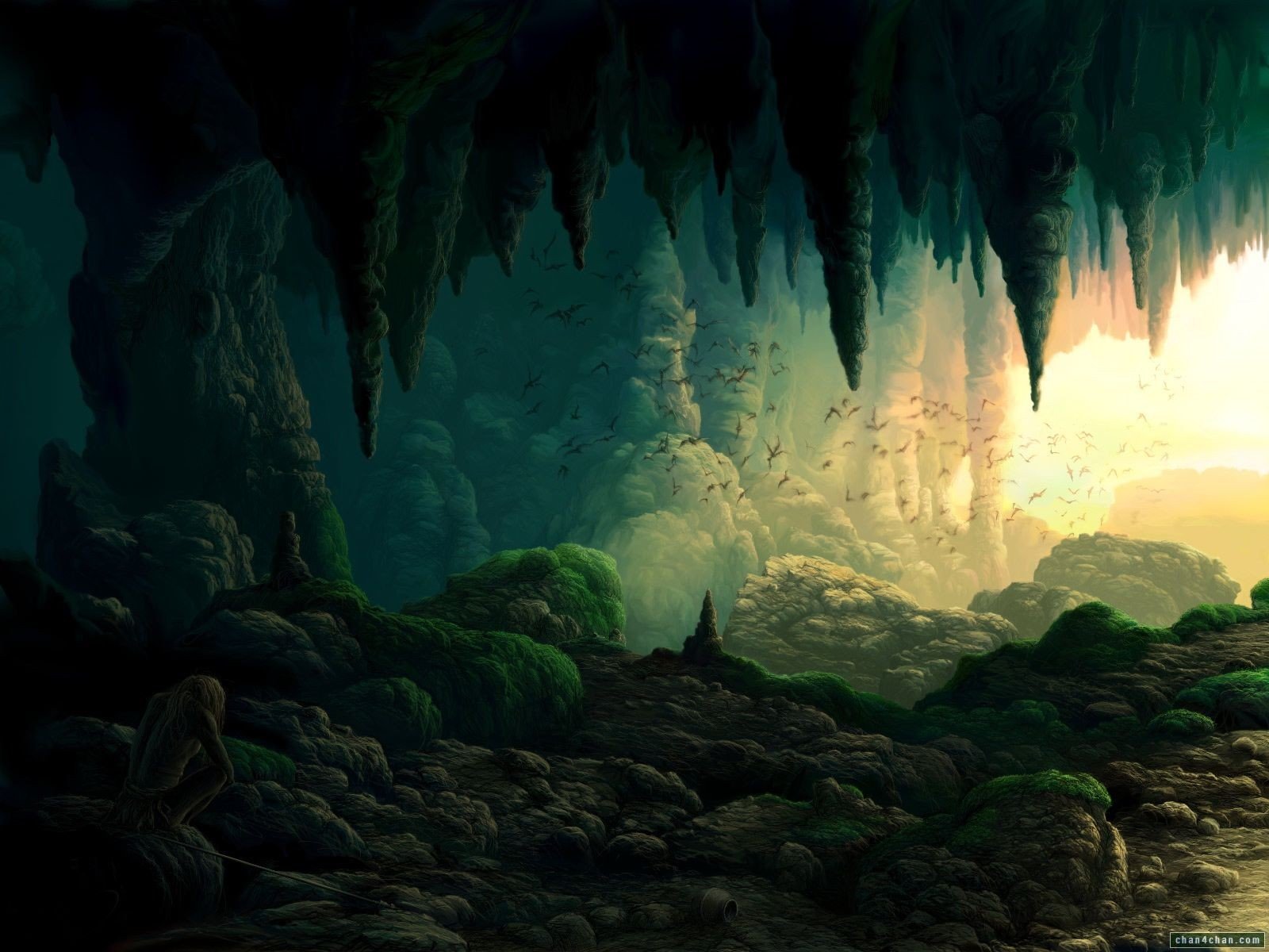 caves, Cavern Wallpaper
