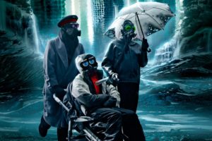 r, Romantically, Apocalyptic, Fantasy, Sci fi, City, Ruins, Mask, Umbrella, Dark, Gas, Mask