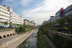 streets, Architecture, Korea, Canal