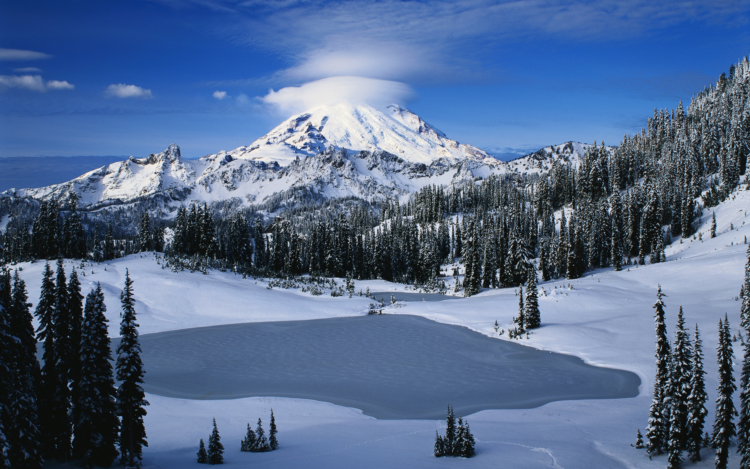 great, Snow, Mountain Wallpaper