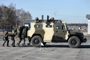 russian, Police, Troops, Special, Forces, Demonstration, Of, Close, Combat, Fighting, And, Tactical, Shooting, Of, 33rd, Osn, Peresvet, Operators, Under, Cover, Of, Gaz 233036, Spm 2, Armored, Vehicle, And, Armo